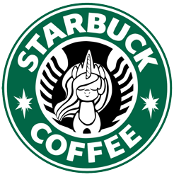 Size: 1100x1116 | Tagged: safe, artist:trace-101, princess celestia, alicorn, pony, coffee, parody, solo, starbucks