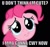 Size: 500x467 | Tagged: safe, pinkie pie, earth pony, pony, female, happy, image macro, inverted mouth, mare, pink coat, pink mane