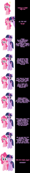 Size: 1000x5701 | Tagged: safe, artist:undead-niklos, pinkie pie, twilight sparkle, earth pony, pony, comic:pinkie pie says goodnight, comic, pink text, purple text