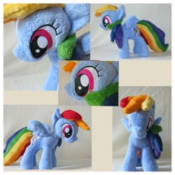 Size: 1936x1936 | Tagged: safe, artist:irontree1973, rainbow dash, pony, irl, photo, plushie