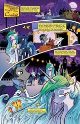 Size: 685x1054 | Tagged: safe, idw, king sombra, princess celestia, star swirl the bearded, alicorn, pony, unicorn, spoiler:comic, spoiler:comic20, artemis luna, good king sombra, idw advertisement, preview