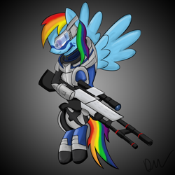 Size: 1400x1400 | Tagged: safe, artist:raritykaiba, rainbow dash, pegasus, pony, cosplay, crossover, garrus vakarian, mass effect