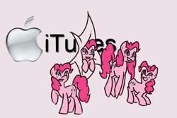 Size: 900x600 | Tagged: safe, pinkie pie, earth pony, pony, too many pinkie pies, clone, fun fun fun, itunes, pinkie clone