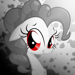 Size: 1500x1500 | Tagged: safe, artist:sunyup, pinkie pie, earth pony, pony, albino, albino pie, female, mare, solo