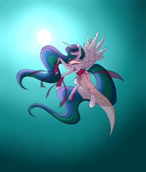 Size: 5104x6000 | Tagged: safe, artist:vegemiteguzzler, princess celestia, alicorn, pony, absurd resolution, clothes, solo