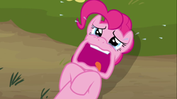 Size: 1366x768 | Tagged: safe, screencap, pinkie pie, earth pony, pony, too many pinkie pies, crying, pinkie clone, solo