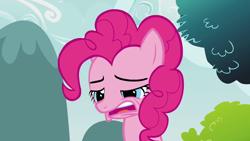 Size: 1280x720 | Tagged: safe, screencap, pinkie pie, earth pony, pony, too many pinkie pies, female, mare, pink coat, pink mane, solo