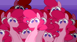 Size: 746x412 | Tagged: safe, artist:mangneto, pinkie pie, earth pony, pony, too many pinkie pies, clone, clones, female, fun fun fun, mare, multeity, pinkie clone, too much pink energy is dangerous