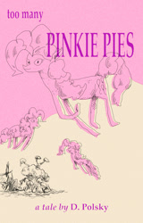 Size: 800x1250 | Tagged: safe, pinkie pie, earth pony, pony, too many pinkie pies, book, cover, female, mare, pink coat, pink mane