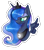 Size: 354x400 | Tagged: safe, artist:dragon9913, princess luna, alicorn, pony, female, horn, mare, simple background, solo, transparent background