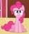 Size: 323x382 | Tagged: safe, screencap, pinkie pie, earth pony, pony, too many pinkie pies, female, mare, pink coat, pink mane, serious face