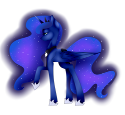 Size: 4403x4029 | Tagged: safe, artist:itsizzybel, princess luna, alicorn, pony, absurd resolution, simple background, solo, transparent background