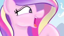 Size: 640x360 | Tagged: safe, artist:sillyfillysketches, princess cadance, alicorn, pony, female, mare, open mouth, profile, solo