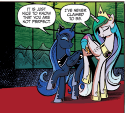 Size: 678x609 | Tagged: safe, artist:andypriceart, idw, princess celestia, princess luna, alicorn, pony, spoiler:comic, spoiler:comic20, butt bump, butt to butt, butt touch, comic, cropped, panel