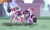 Size: 3064x1864 | Tagged: safe, artist:sonny-68, princess cadance, smarty pants, twilight sparkle, alicorn, pony, filly, filly twilight sparkle, foalsitter, magic, teen princess cadance, telekinesis