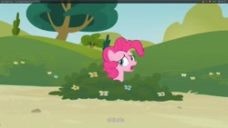 Size: 1920x1080 | Tagged: safe, screencap, pinkie pie, earth pony, pony, too many pinkie pies, female, mare, pink coat, pink mane, youtube caption