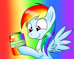 Size: 2600x2100 | Tagged: safe, artist:spice5400, rainbow dash, pegasus, pony, liquid rainbow, solo