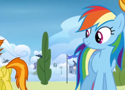 Size: 474x344 | Tagged: safe, screencap, rainbow dash, spitfire, pegasus, pony, wonderbolts academy, female, mare, plot