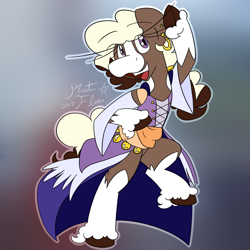 Size: 2000x2000 | Tagged: safe, artist:rosexknight, oc, oc only, oc:talaitha, bell, clothes, dancing, detached sleeves, dress, ear piercing, earring, gypsy vanner, jewelry, multicolored hair, multicolored mane, multicolored tail, piercing, purple eyes, romani, sash, solo, unshorn fetlocks