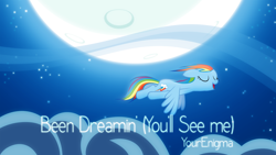 Size: 1920x1080 | Tagged: safe, rainbow dash, pegasus, pony, cover art, detailed background, female, mare, solo