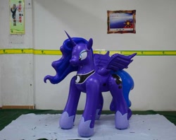 Size: 720x571 | Tagged: safe, princess luna, bootleg, hongyi, inflatable, irl, photo, solo, wat