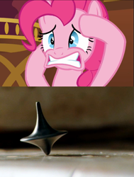 Size: 571x757 | Tagged: safe, edit, edited screencap, screencap, pinkie pie, earth pony, pony, too many pinkie pies, inception, solo, top