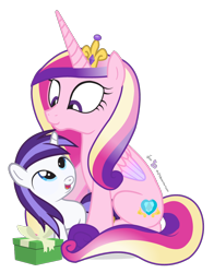 Size: 770x980 | Tagged: safe, artist:dm29, princess cadance, oc, oc:violet starshine, alicorn, pony, cute, cutedance, duo, julian yeo is trying to murder us, ocbetes, offspring, parent:princess cadance, parent:shining armor, parents:shiningcadance, simple background, transparent background