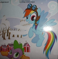 Size: 500x506 | Tagged: safe, rainbow dash, pegasus, pony, advent calendar, clothes, hat, merchandise, photo, scarf