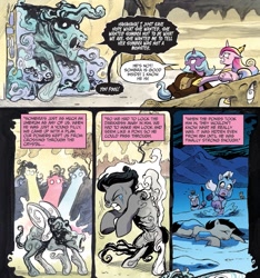 Size: 1375x1466 | Tagged: safe, artist:andypriceart, idw, king sombra, observer (character), princess cadance, rabia, radiant hope, alicorn, pony, umbrum, unicorn, siege of the crystal empire, spoiler:comic, spoiler:comic36, armor, cloak, clothes, colt, comic, crystal guard, crystal guard armor, epic fail, error, fail, female, male, mare, official comic, september, transformation, when you see it, you had one job, you know for kids