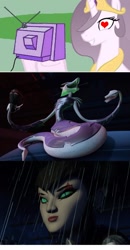 Size: 741x1429 | Tagged: safe, princess celestia, alicorn, lamia, monster girl, original species, pony, snake, viper, exploitable meme, karai, meme, obligatory pony, scale tail, snake karai, teenage mutant ninja turtles, tmnt 2012, tv meme, vengeance is mine