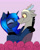 Size: 1600x1979 | Tagged: safe, artist:elementalokami, discord, princess luna, alicorn, pony, eyes closed, hug, lunacord, male, shipping, smiling, straight