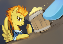 Size: 850x601 | Tagged: safe, artist:ende26, rainbow dash, spitfire, pegasus, pony, apple cider, drink