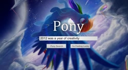 Size: 853x470 | Tagged: safe, rainbow dash, pegasus, pony, blue coat, female, mare, multicolored mane, parody