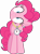 Size: 3740x5004 | Tagged: safe, artist:the-crusius, pinkie pie, earth pony, pony, too many pinkie pies, simple background, solo, transparent background, vector