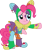 Size: 750x884 | Tagged: safe, artist:ryokohaze, pinkie pie, earth pony, pony, female, jester, jester motley, jester pie, mare, pink coat, pink mane