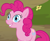 Size: 762x626 | Tagged: safe, screencap, pinkie pie, earth pony, pony, too many pinkie pies, cropped, nervous grin, solo, sweat