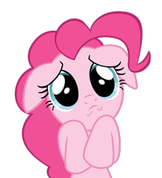 Size: 3000x3300 | Tagged: safe, artist:erisgrim, pinkie pie, earth pony, pony, cute, diapinkes, floppy ears, sad, simple background, solo, transparent background, vector