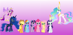 Size: 1497x716 | Tagged: safe, applejack, fluttershy, pinkie pie, princess cadance, princess celestia, princess luna, rainbow dash, rarity, twilight sparkle, twilight sparkle (alicorn), alicorn, earth pony, pegasus, pony, unicorn, candle, female, hanukkah, mane six, mare, menorah