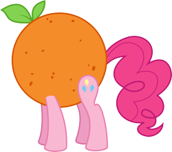 Size: 7277x6435 | Tagged: safe, artist:emedina13, pinkie pie, earth pony, pony, absurd resolution, orange, orangified, simple background, solo, transparent background, vector