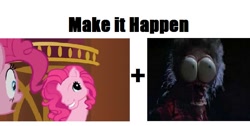 Size: 861x434 | Tagged: safe, pinkie pie, earth pony, pony, g3, crossover, exploitable meme, large marge, make it happen, meta, nightmare fuel, parody, pee-wee's big adventure, tim burton