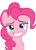 Size: 1813x2500 | Tagged: safe, artist:candy-muffin, pinkie pie, earth pony, pony, too many pinkie pies, grin, simple background, solo, transparent background, vector