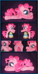 Size: 610x1186 | Tagged: safe, artist:sailorminimuffin, pinkie pie, pony, beanie (plushie), irl, photo, plushie, solo