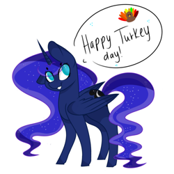 Size: 2000x2000 | Tagged: safe, artist:skypaw122, princess luna, alicorn, pony, female, horn, mare, simple background, solo