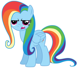 Size: 2500x2169 | Tagged: safe, artist:nicolasnsane, fluttershy, rainbow dash, alternate hairstyle, backwards cutie mark, care mare, mane swap, palette swap, recolor, simple background, solo, transparent background, vector