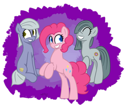 Size: 1065x901 | Tagged: safe, artist:alexpie, limestone pie, marble pie, pinkie pie, earth pony, pony, pie sisters