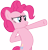 Size: 7786x8192 | Tagged: safe, artist:dipi11, pinkie pie, earth pony, pony, too many pinkie pies, absurd resolution, bipedal, simple background, solo, standing, transparent background, vector