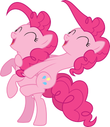 Size: 3000x3465 | Tagged: safe, artist:sulyo, pinkie pie, earth pony, pony, ponies riding ponies, simple background, transparent background, vector