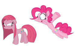 Size: 2865x1800 | Tagged: safe, artist:tixolseyerk, pinkie pie, earth pony, pony, duality, pinkamena diane pie, self ponidox