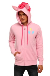 Size: 700x1049 | Tagged: safe, pinkie pie, human, clothes, hoodie, hot topic, irl, photo