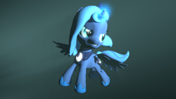 Size: 1920x1080 | Tagged: safe, artist:christian69229, princess luna, alicorn, pony, 3d, angry, female, filly, flying, solo, source filmmaker, woona, younger